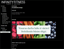 Tablet Screenshot of infinityfitness.lv
